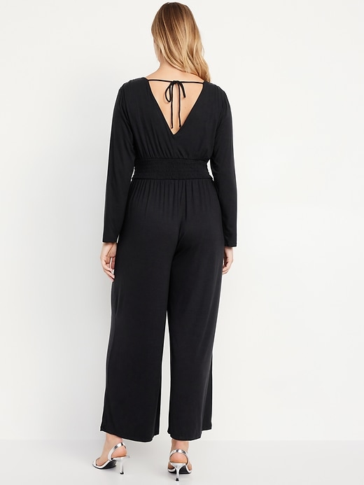 Image number 5 showing, Waist-Defined V-Neck Jumpsuit