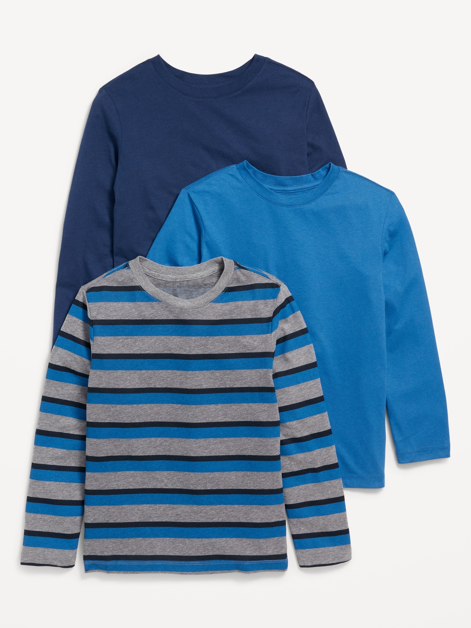 Softest Long-Sleeve T-Shirt 3-Pack for Boys