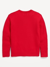 View large product image 3 of 4. Crew-Neck Cable-Knit Sweater for Boys