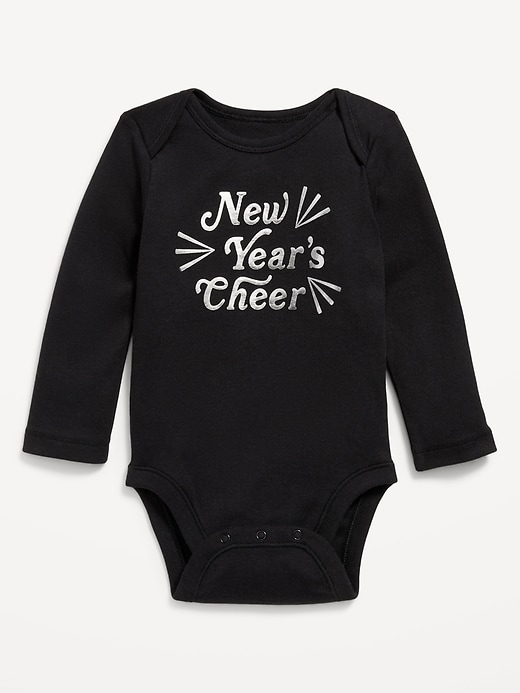 View large product image 1 of 1. Unisex Long-Sleeve Graphic Bodysuit for Baby