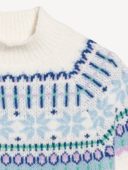 Image number 6 showing, Holiday Print Mock-Neck Sweater