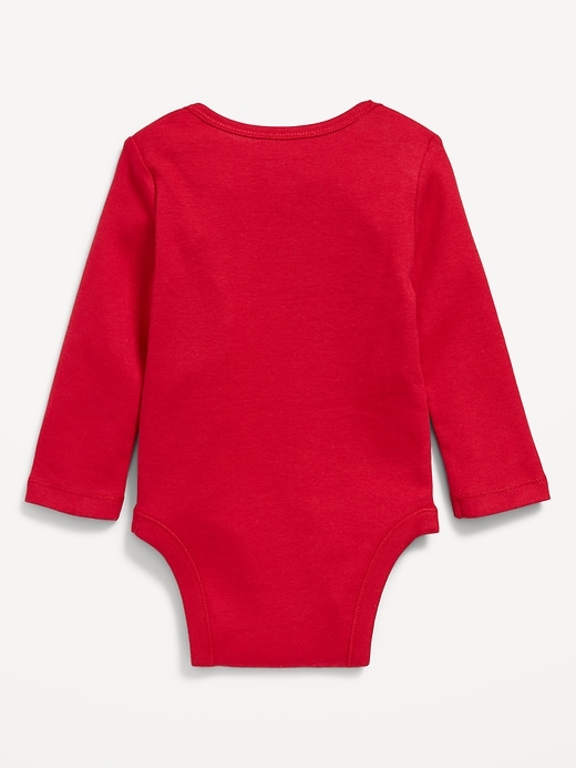 View large product image 2 of 2. Unisex Long-Sleeve Graphic Bodysuit for Baby