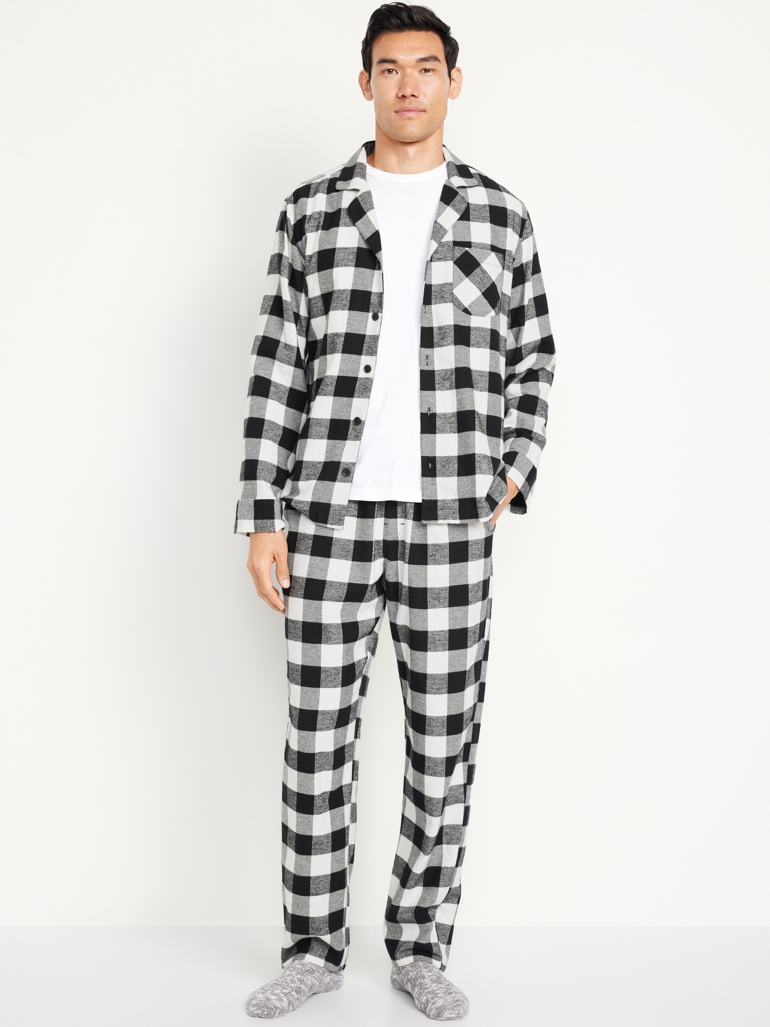 Flannel Pajama Set for Men