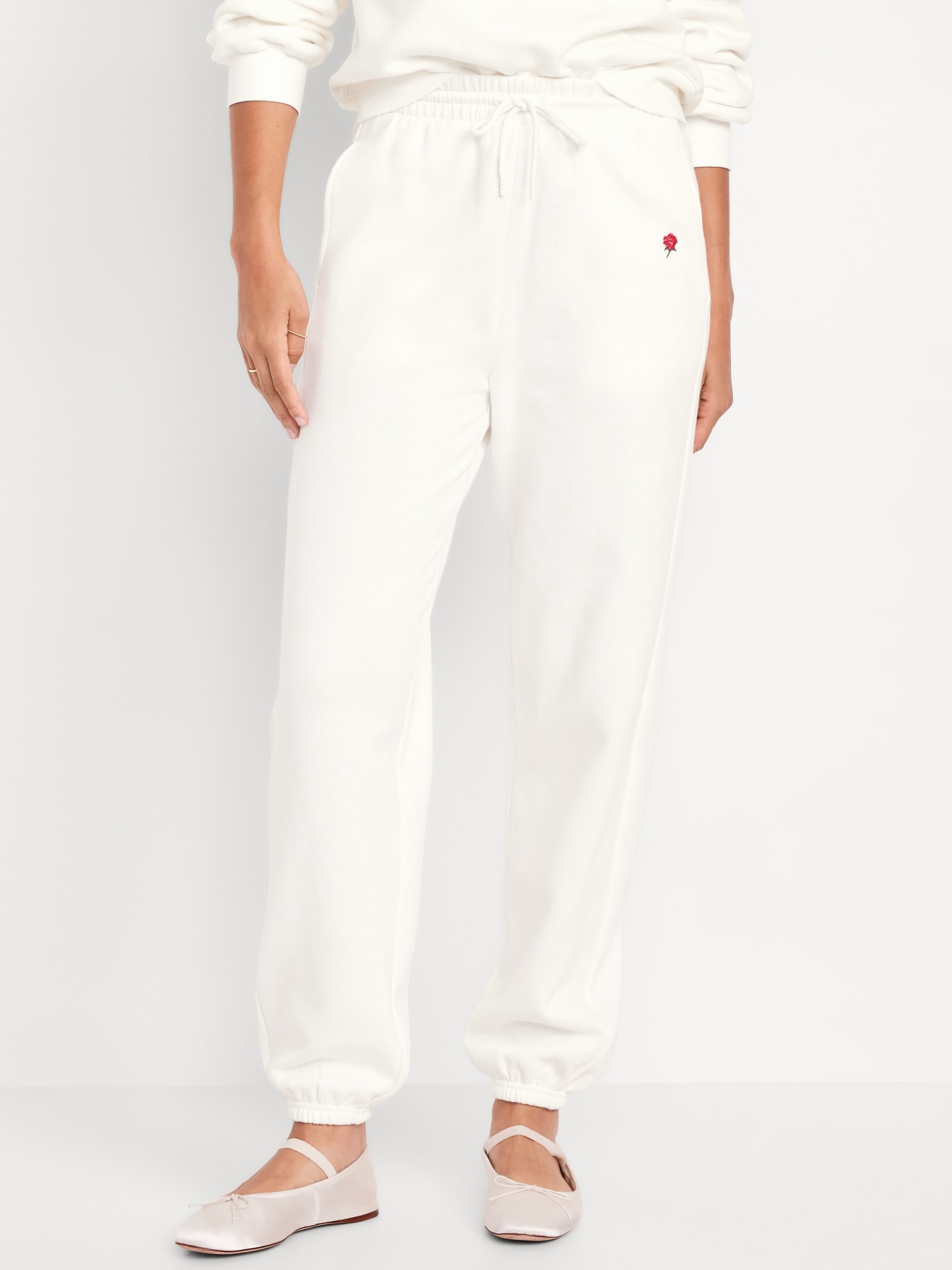 Extra High-Waisted SoComfy Sweatpants - White