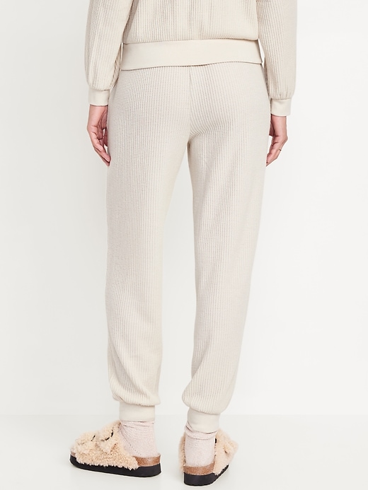 Image number 2 showing, High-Waisted Waffle Lounge Joggers