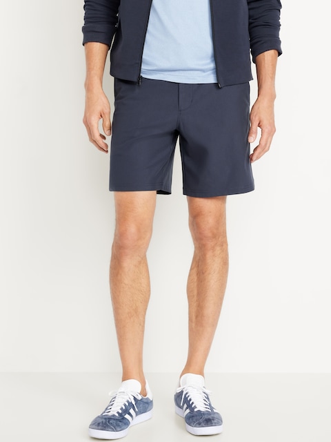 Tech Hybrid Chino Shorts -- 8-inch inseam - Classic Navy