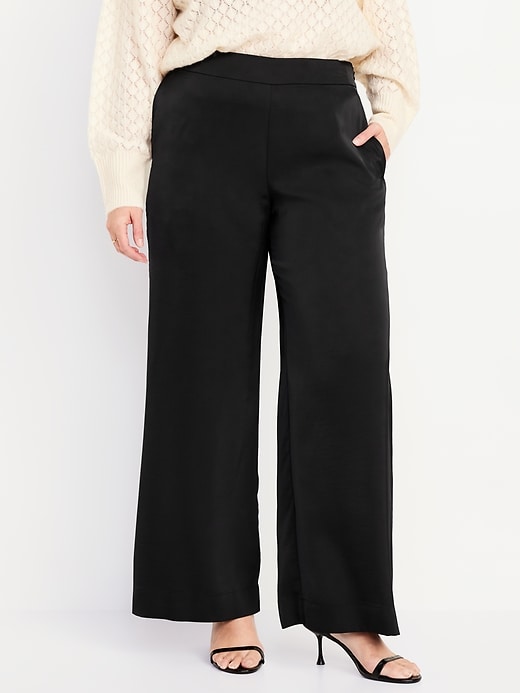 Image number 4 showing, High-Waisted Super Wide-Leg Pants