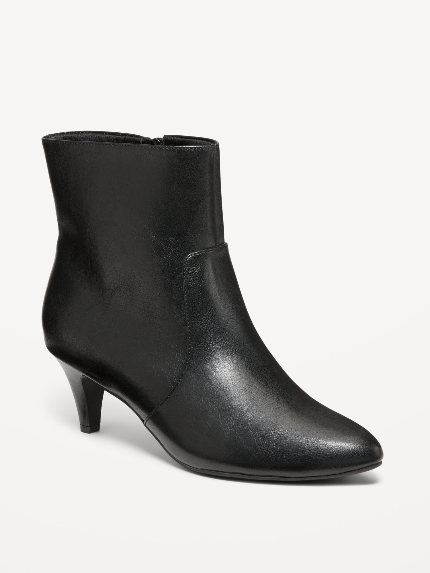 Kitten Heel Boots - Black