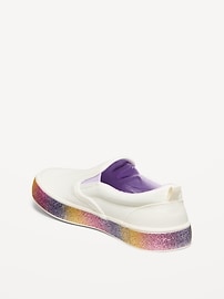 View large product image 4 of 4. Glitter Canvas Slip-On Sneakers for Girls