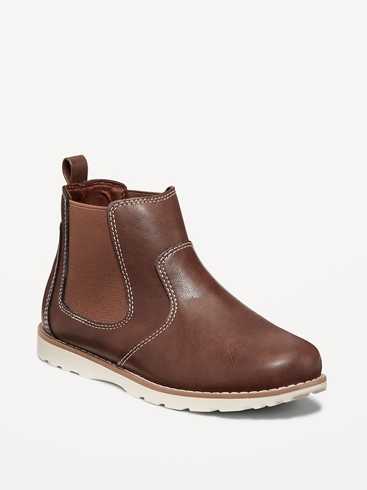 View large product image 1 of 4. Faux-Leather Boots for Boys