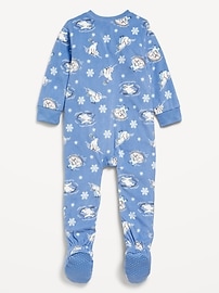 View large product image 3 of 4. Printed Microfleece Footed Pajama One-Piece for Toddler &amp; Baby