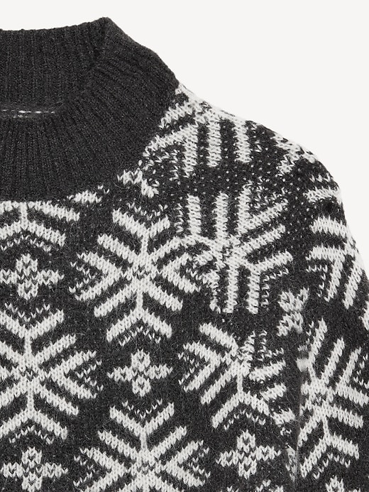 Image number 6 showing, Holiday Print Mock-Neck Sweater