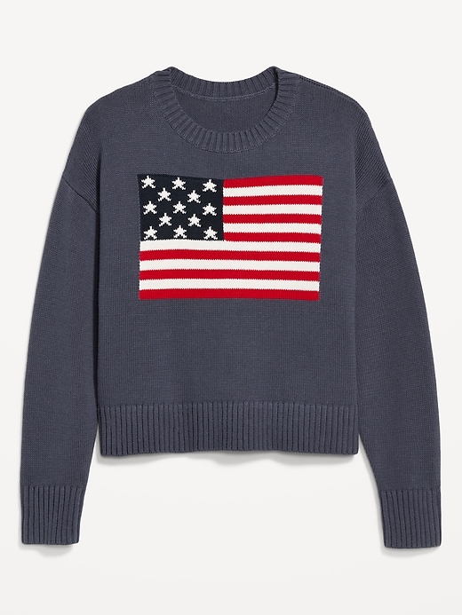 Image number 8 showing, Flag-Graphic Sweater