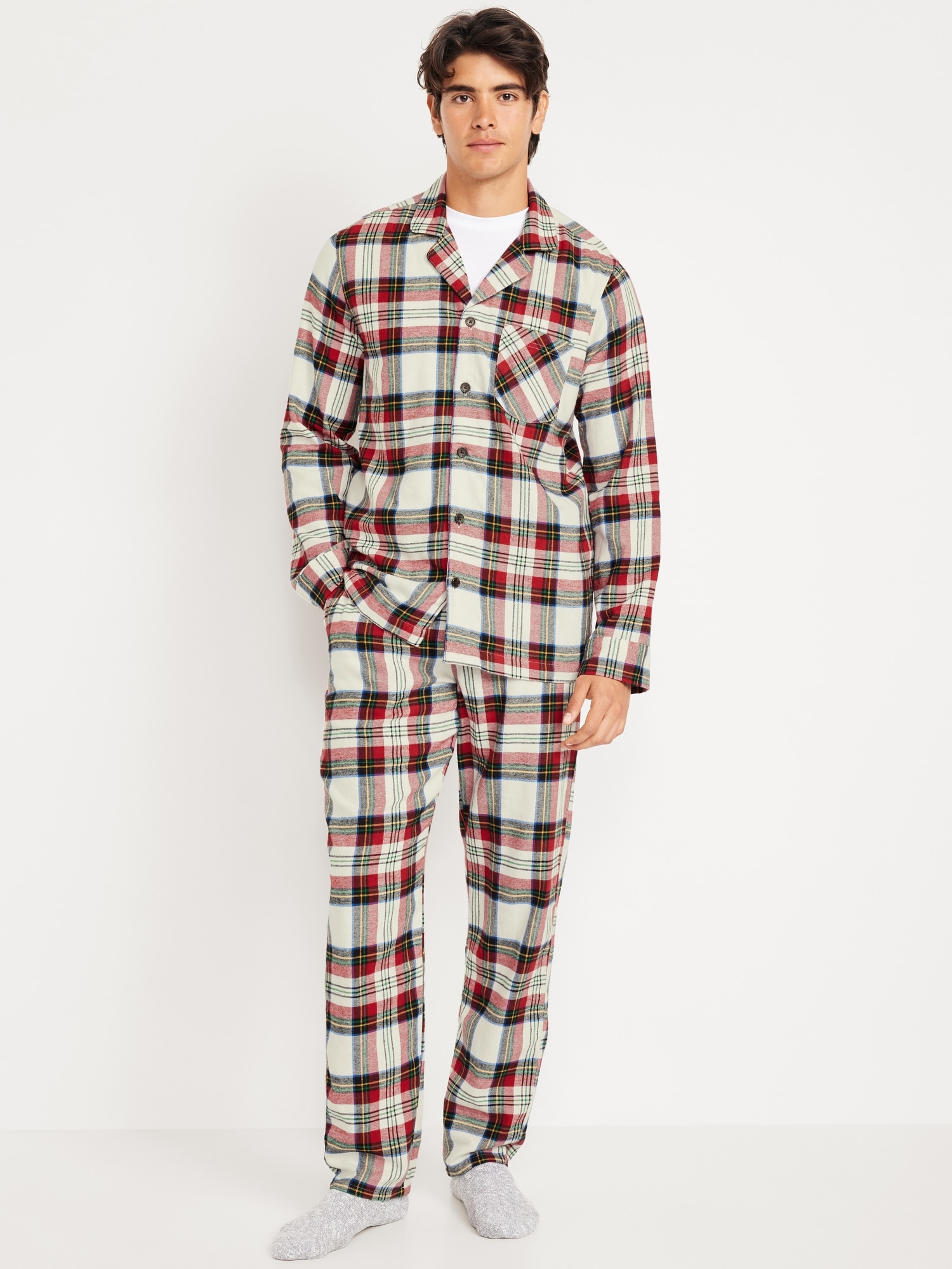 Flannel Pajama Set for Men