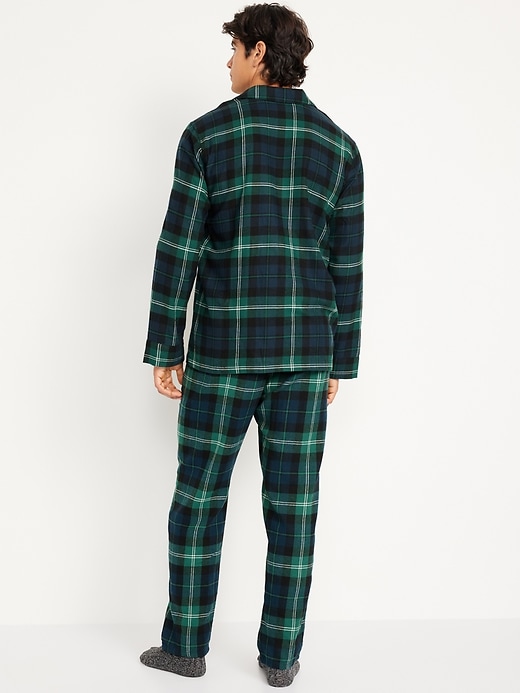 Image number 4 showing, Printed Flannel Pajama Set