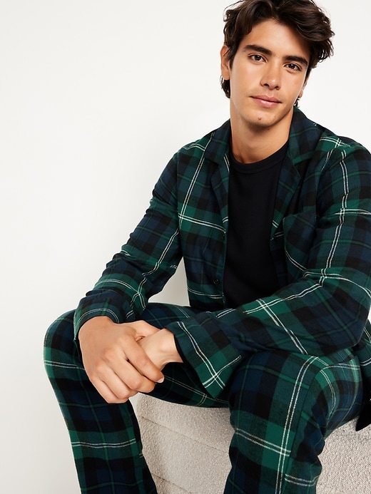 Image number 7 showing, Flannel Pajama Set for Men