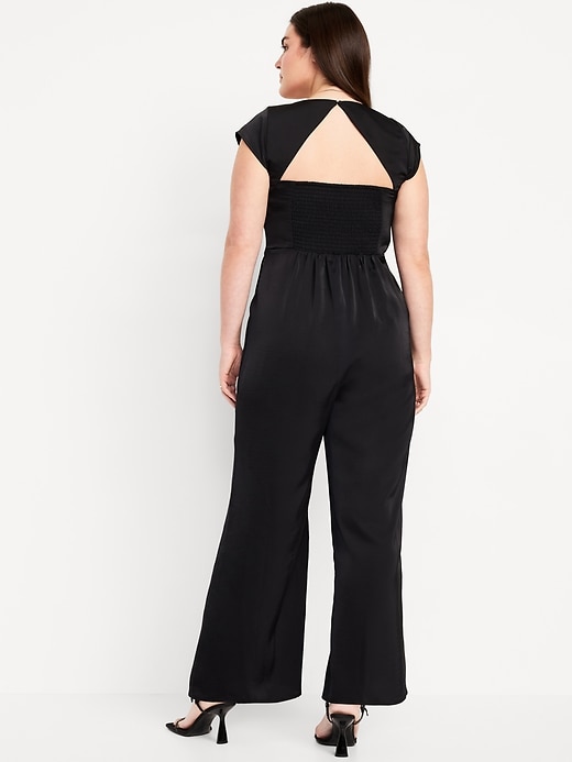 Image number 5 showing, Fit &amp; Flare Satin Jumpsuit