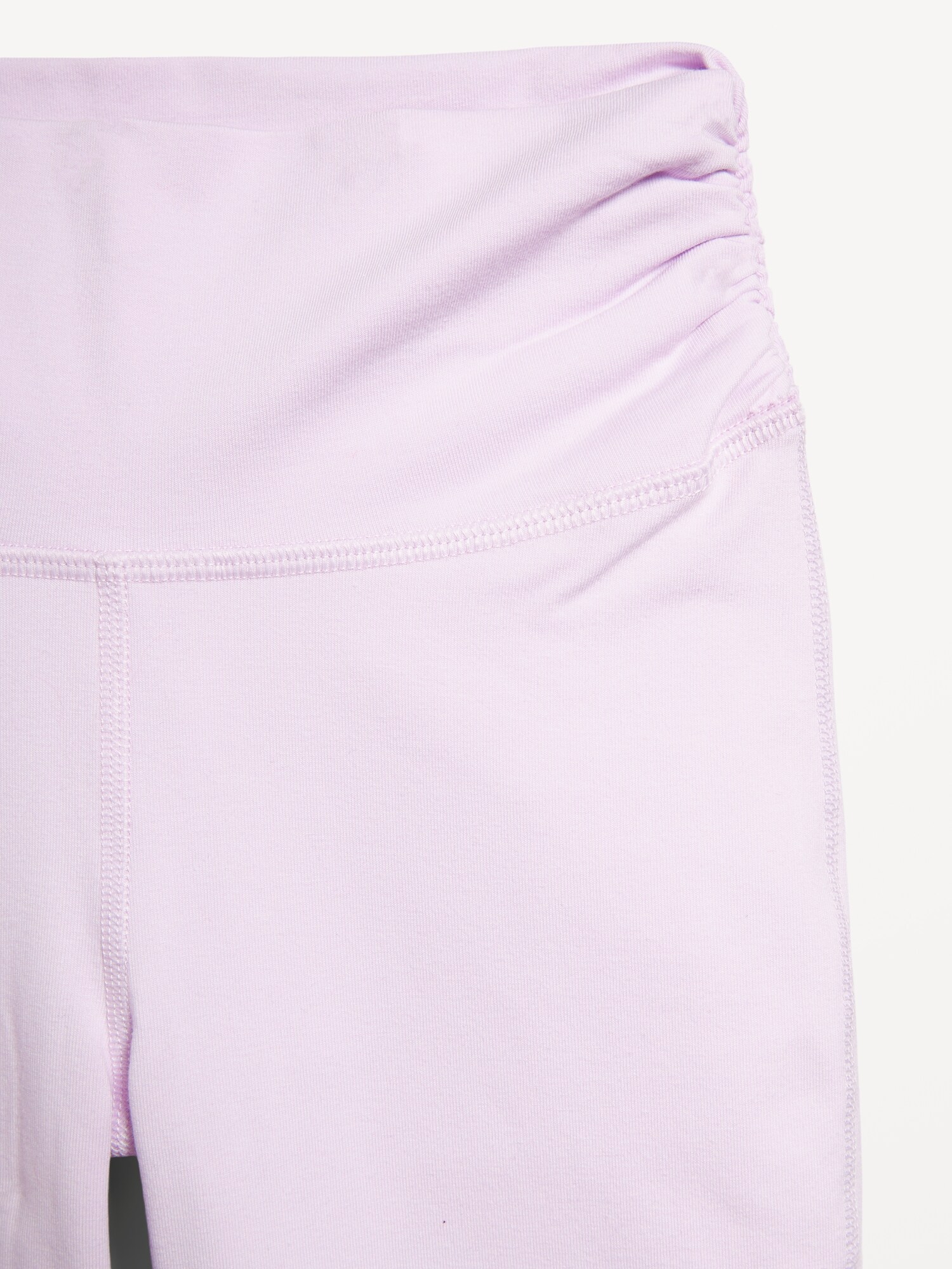 Леггинсы Old Navy High-Waisted PowerChill Side-Ruched Flared Leggings для девочек, цвет: Сиреневый ледяной — фото 5