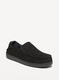 Image number 1 showing, Faux-Suede Moccasin Slippers