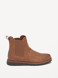 View large product image 3 of 4. Faux-Leather Chelsea Boots