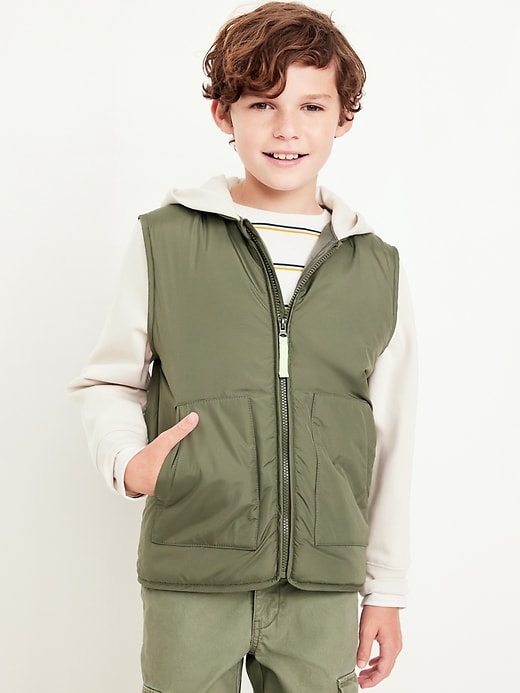 View large product image 1 of 3. Hybrid Puffer Jacket for Boys