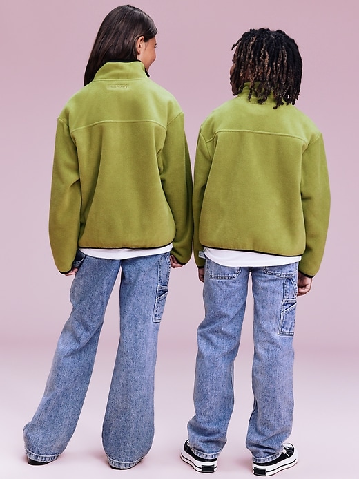 Image number 7 showing, '94 Gender-Neutral Half-Zip Sweatshirt for Kids