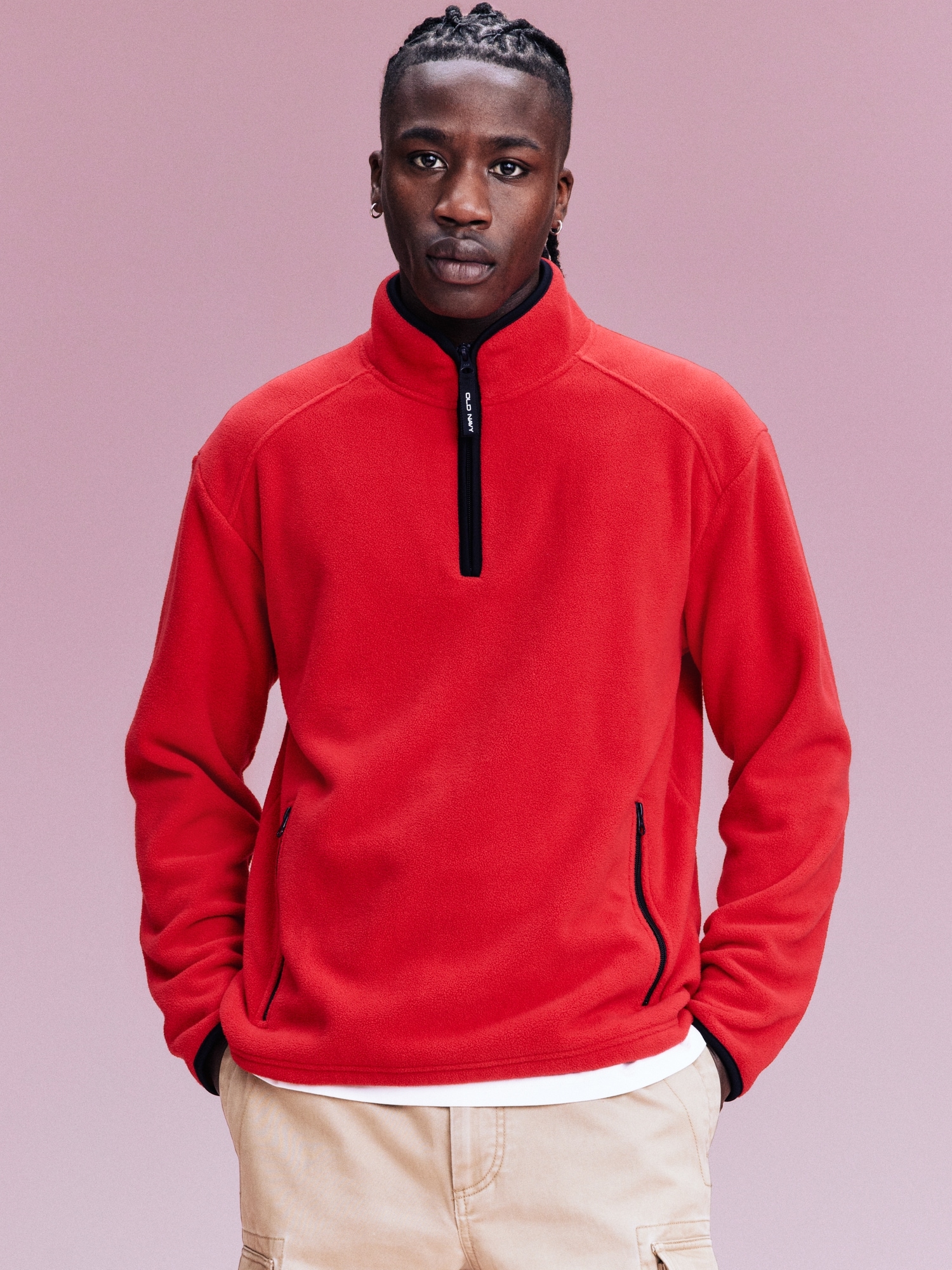 Old navy half zip fleece best sale