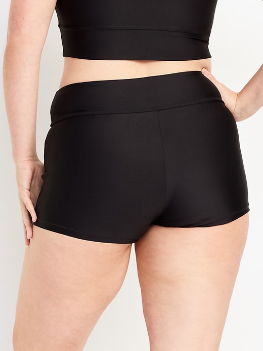 Image number 6 showing, High-Waisted Swim Shorts -- 2-inch inseam