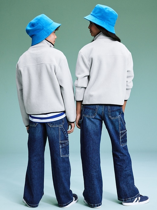 Image number 7 showing, '94 Gender-Neutral Half-Zip Sweatshirt for Kids