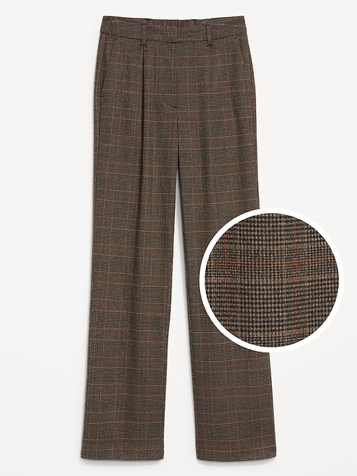 Image number 7 showing, Extra High-Waisted Taylor Wide-Leg Trouser Pants