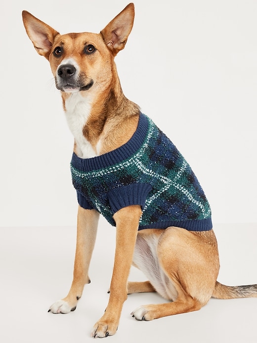 Image number 1 showing, Cozy Printed Sweater for Pets