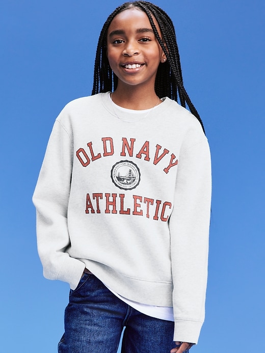 Image number 8 showing, '94 Gender-Neutral Logo-Graphic Sweatshirt for Kids