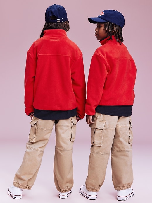 Image number 2 showing, '94 Gender-Neutral Half-Zip Sweatshirt for Kids