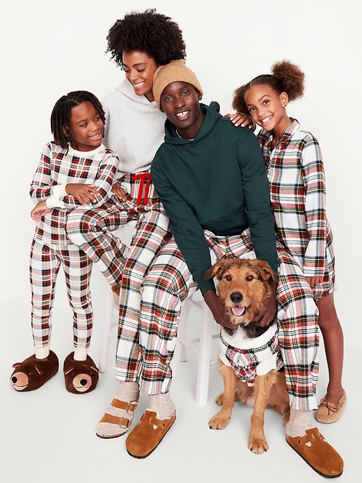 Image number 3 showing, Mid-Rise Flannel Pajama Pants for Women