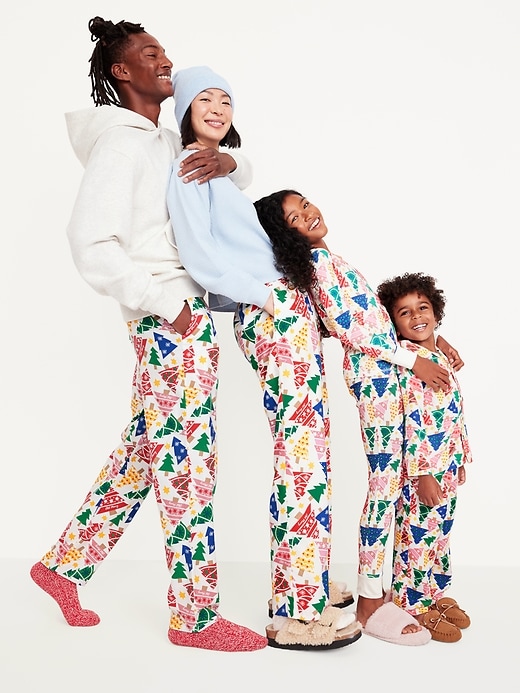 Image number 3 showing, High-Waisted Flannel Pajama Joggers