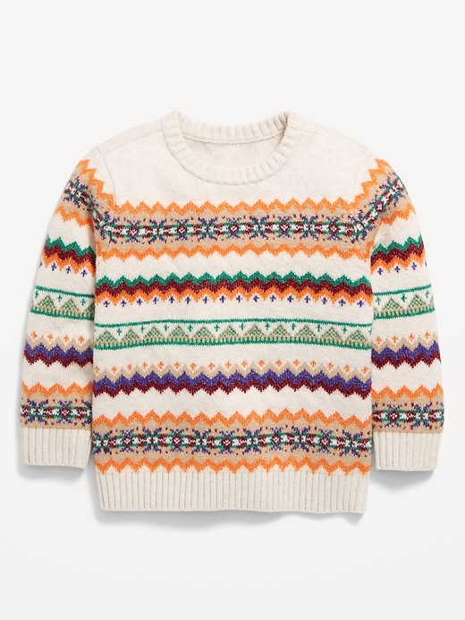 View large product image 1 of 2. SoSoft Fair Isle Sweater for Toddler Boys