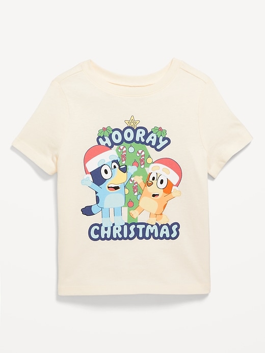 View large product image 1 of 2. Bluey™ Unisex Holiday Graphic T-Shirt for Toddler