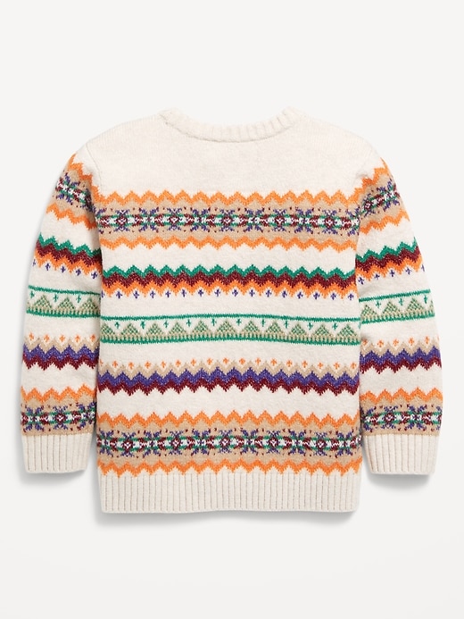 View large product image 2 of 2. SoSoft Fair Isle Sweater for Toddler Boys