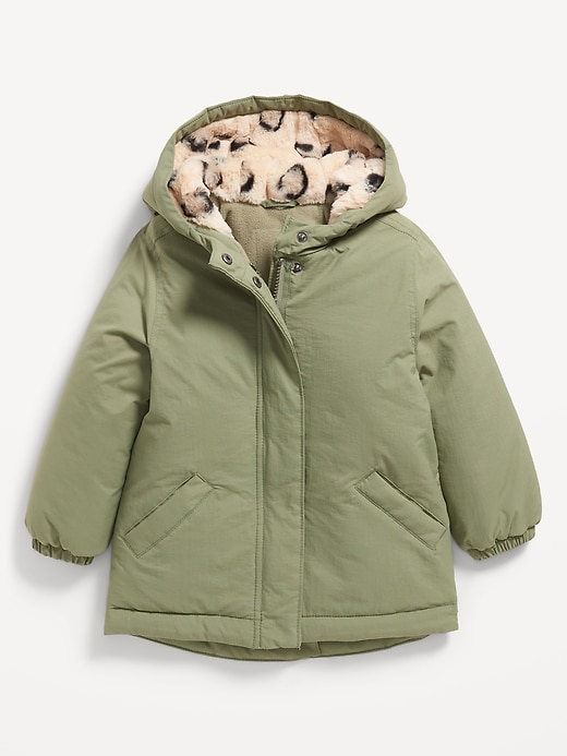 View large product image 1 of 3. Cozy Hooded Parka Coat for Toddler Girls