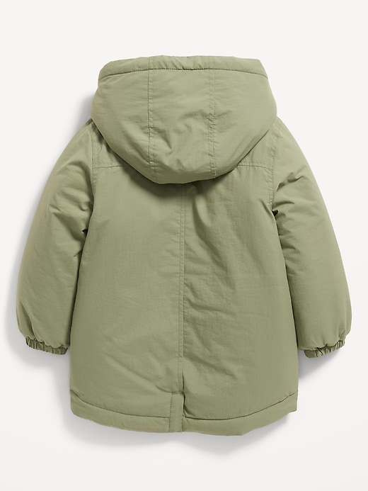 View large product image 2 of 3. Cozy Hooded Parka Coat for Toddler Girls