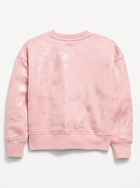 View large product image 3 of 4. Vintage Oversized Crew-Neck Graphic Sweatshirt for Girls