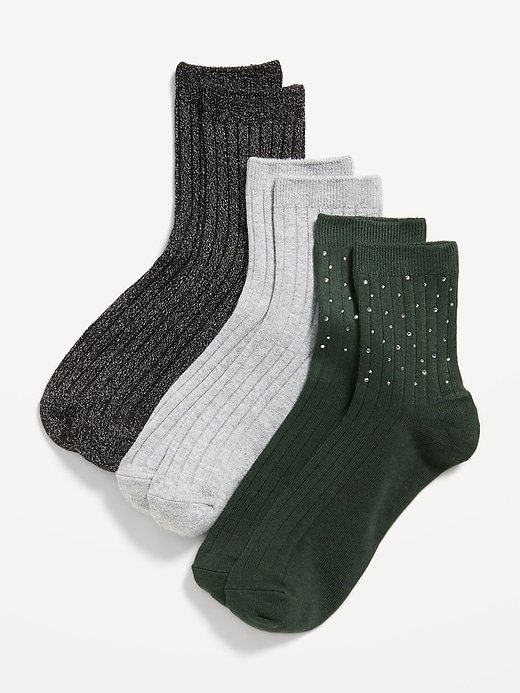 View large product image 1 of 1. Crew Socks 3-Pack for Women