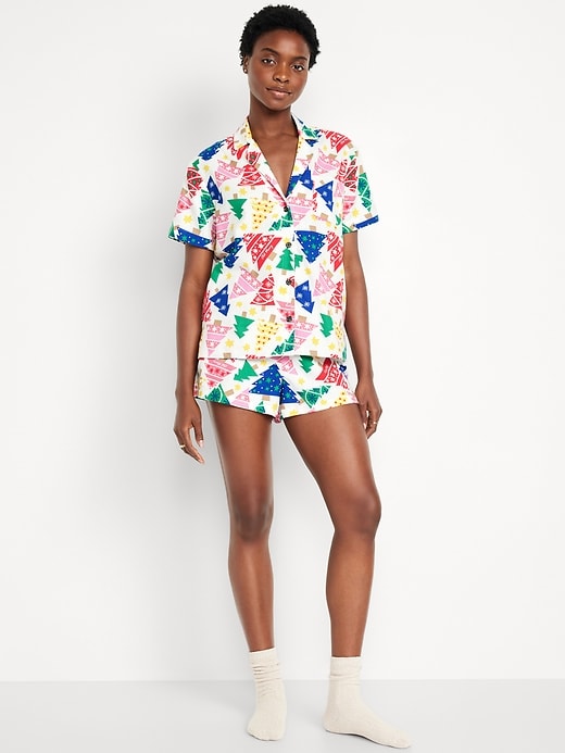 Image number 1 showing, Flannel Pajama Short Set