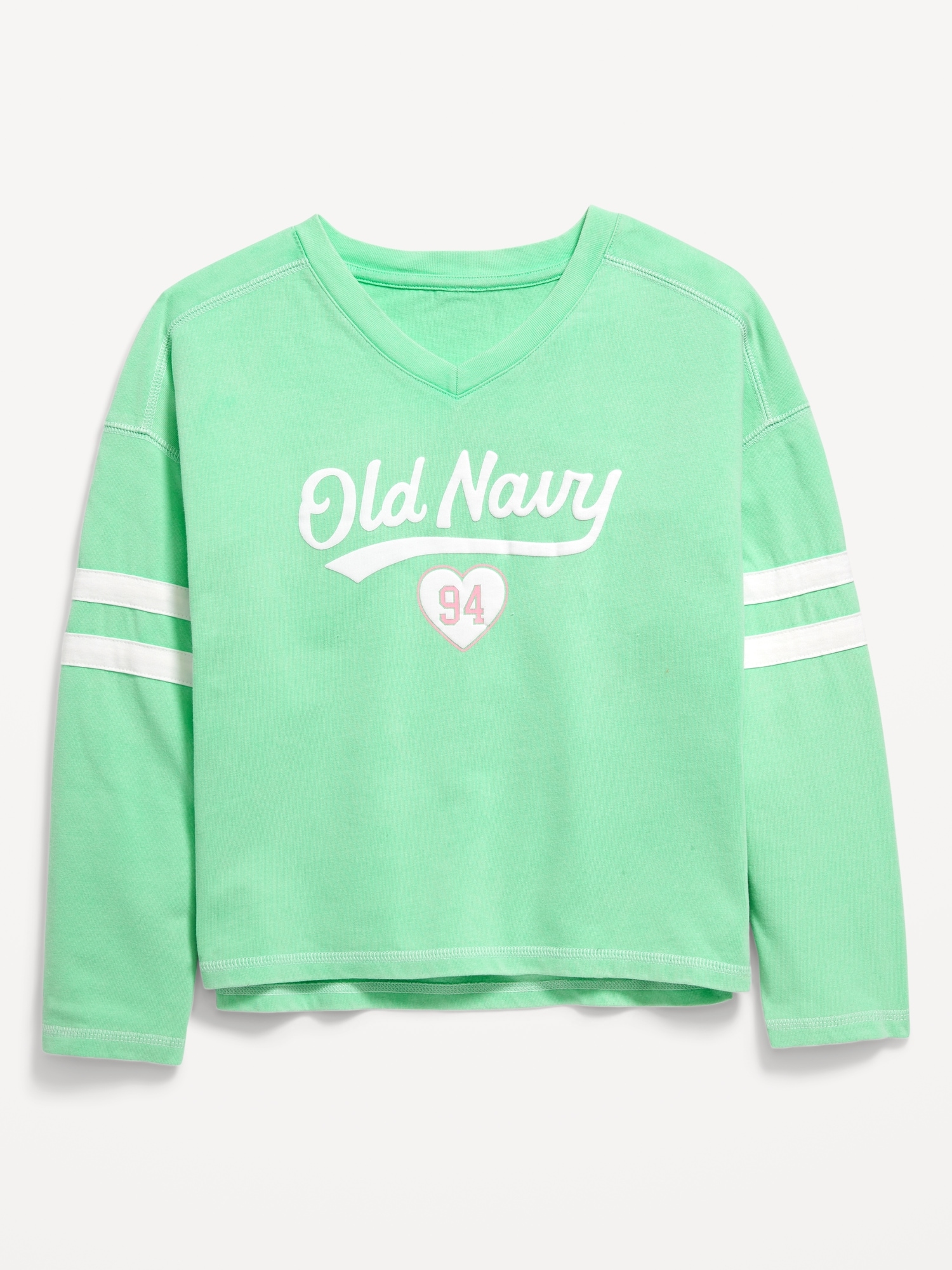 Long-Sleeve Logo-Graphic T-Shirt for Girls