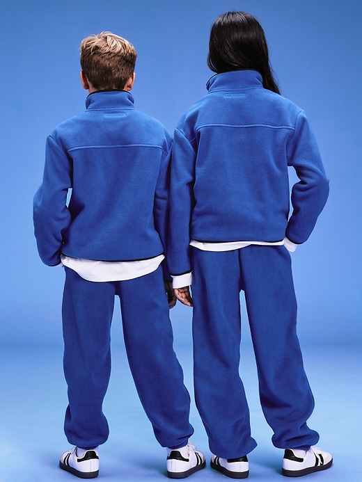 Image number 2 showing, '94 Gender-Neutral Microfleece Jogger Sweatpants for Kids