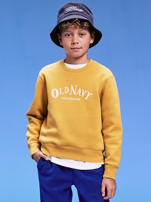 Image number 4 showing, '94 Gender-Neutral Logo-Graphic Sweatshirt for Kids