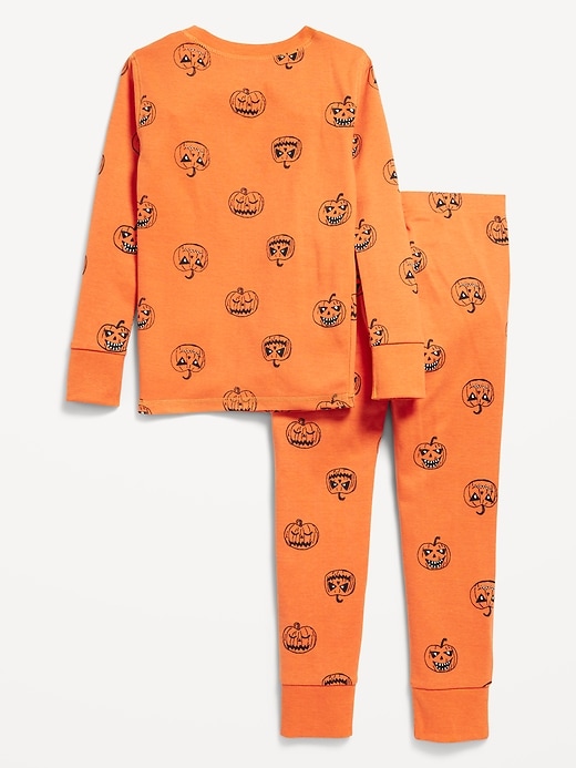 View large product image 2 of 2. Gender-Neutral Graphic Snug-Fit Pajama Set for Kids