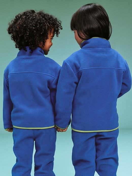 Image number 2 showing, '94 Unisex Half-Zip Microfleece Sweatshirt for Toddler