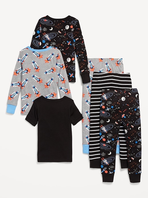 View large product image 2 of 3. Snug-Fit Pajama 6-Piece Set for Toddler &amp; Baby