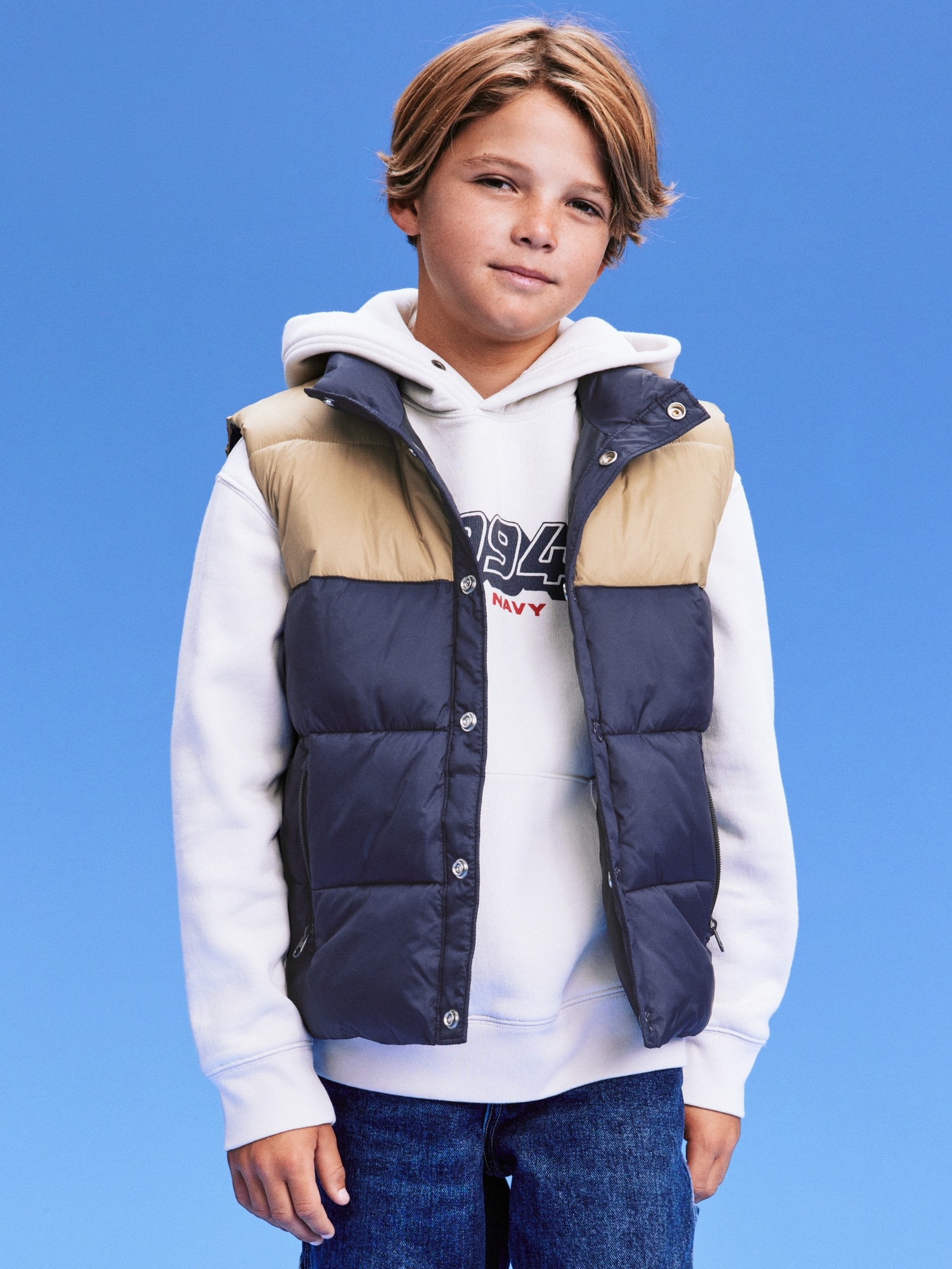 Puffy vest boys hotsell